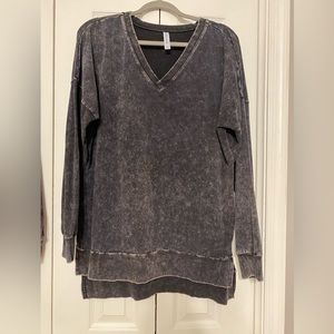 Zenana oversized acid washed tunic